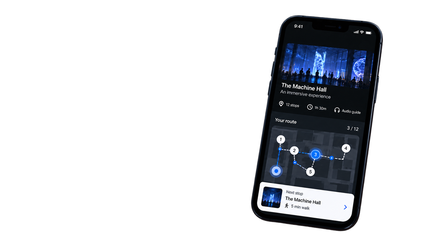 TAPPE tour on a smartphone